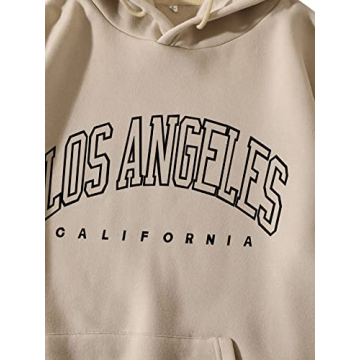 Floerns Men's Lightweight Graphic Hoodie with Pockets