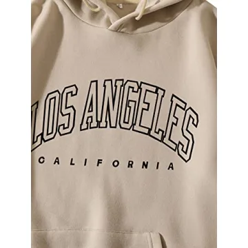 Floerns Men's Lightweight Graphic Hoodie with Pockets