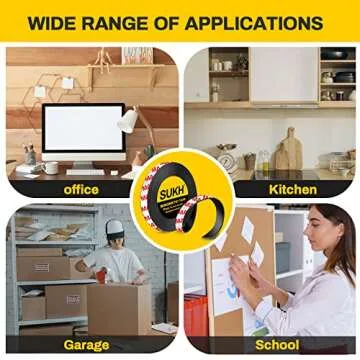 Magnetic Tape Strips with Strong Adhesive - Cuttable for DIY & More