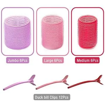 Hair Rollers for Long Hairs by Bmeliora. Purple