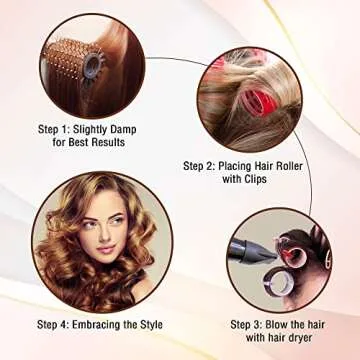 Hair Rollers for Long Hairs by Bmeliora. Purple