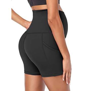 Summer Mae Maternity Yoga Shorts: Comfy Activewear for Moms