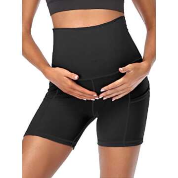 Summer Mae Maternity Yoga Shorts for Active Moms