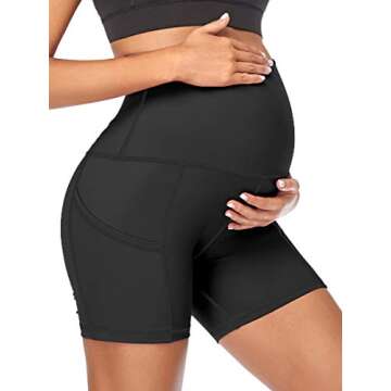 Summer Mae Maternity Yoga Shorts for Active Moms