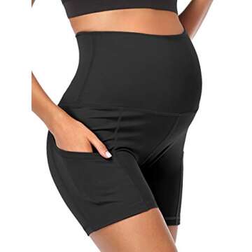 Summer Mae Maternity Yoga Shorts for Active Moms