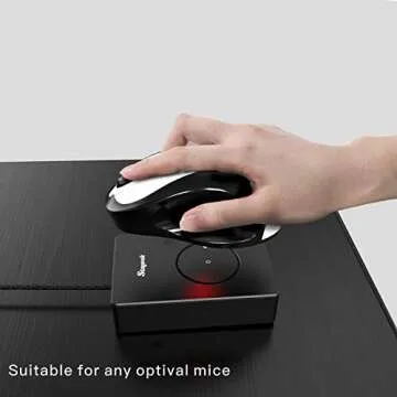 Stageek Mouse Jiggler, Mechanical 100% Undetectable by IT, Mouse Mover with On/Off Switch, Simulates Mouse Movement and Prevents Computer from Going into Sleep, No Software Needed, Plug &Play