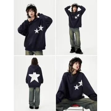 Aelfric Eden Y2K Star Oversized Graphic Hoodie