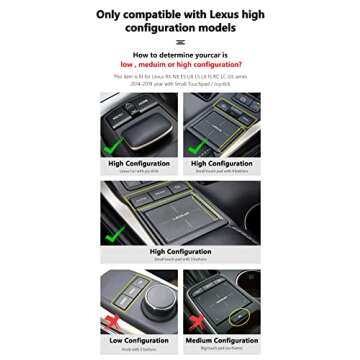 Wireless Carplay Retrofit Kit Decoder for Lexus RX NX ES UX LS LX RC LC GS is Series 2014-2019 Year, Support Android Auto, Mirror Link, Backup Camera, YouTube, Original Car Function