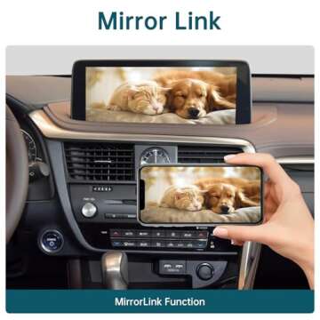 Wireless Carplay Retrofit Kit Decoder for Lexus RX NX ES UX LS LX RC LC GS is Series 2014-2019 Year, Support Android Auto, Mirror Link, Backup Camera, YouTube, Original Car Function