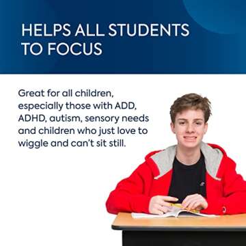 Bouncyband Original Black Chair Bands for Students