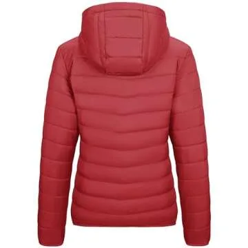 Outdoor Ventures Women's Packable Puffer Jacket - Lightweight Comfort