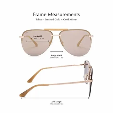 DIFF Tahoe Oversized Aviator Sunglasses for Women UV400 Style