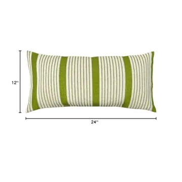 Rivet Casual Outdoor Throw Pillow in Lime 24x12