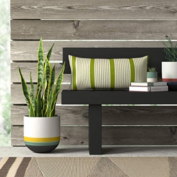 Rivet Casual Outdoor Throw Pillow in Lime 24x12