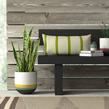 Rivet Casual Outdoor Throw Pillow in Lime 24x12