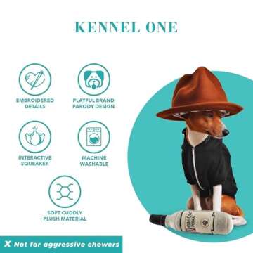 Haute Diggity Dog Plush Toy with Squeaker for Dogs