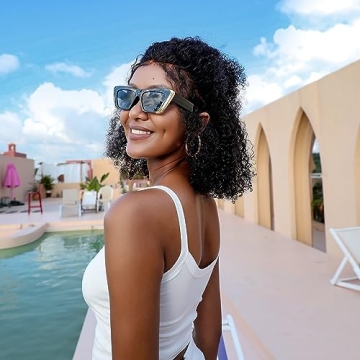 FEISEDY Retro Cat Eye Sunglasses with UV Protection