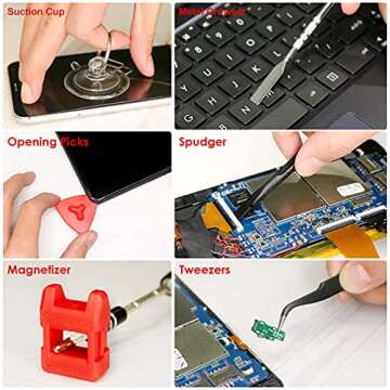 STREBITO Screwdriver Sets 142-Piece Electronics Precision Screwdriver with 120 Bits Magnetic Repair Tool Kit for iPhone, MacBook, Coumputer, Laptop, Tablet, PS4, Xbox, Nintendo, Eyeglasses, Jewelers