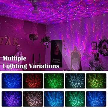 Star Projector, Night Light Galaxy Projector for Bedroom with Remote, Nebula Light Projector Bluetooth Speaker for Room Decor,Party,Ceiling for Adults Kids