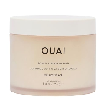 OUAI Rose-Scented Scalp Body Scrub for Smooth Skin