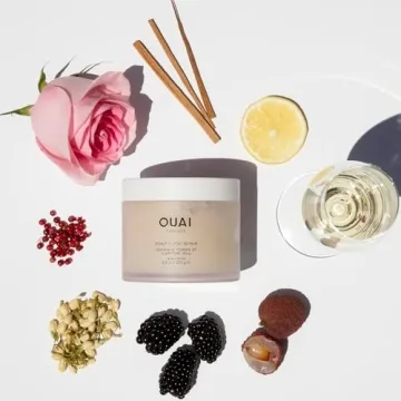 OUAI Rose-Scented Scalp Body Scrub for Smooth Skin