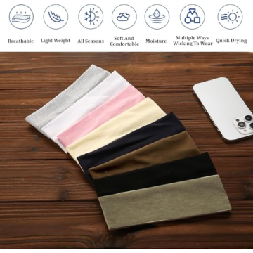 8 Pack Headbands for Women - Stylish & Comfortable Hair Accessories