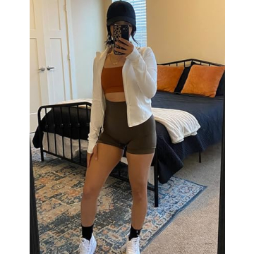 Tanming Women's Full Zip Workout Jacket for Stylish Fitness