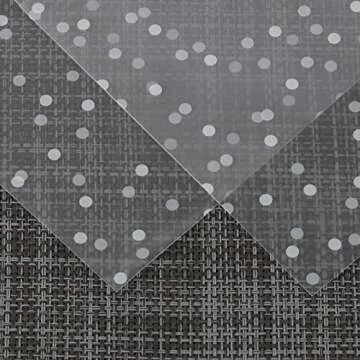 Vasdoo Self Adhesive Treat Cellophane Cookie Bag, White Polka Dot Party Favor Bag for Bakery, Candy, Cookie (3.9 x 3.9 inches, 100 Pcs)