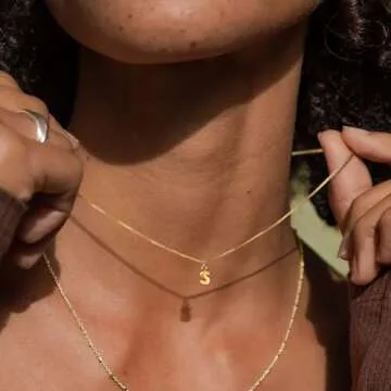 Dainty Initial Necklace - Personalized Gold Jewelry for Her