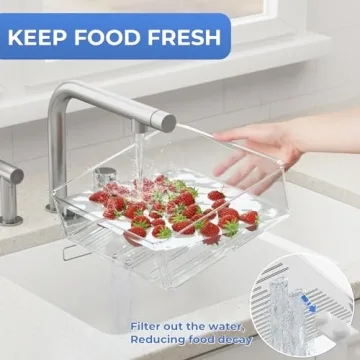 SpaceHacks 10 Pack Refrigerator Organizer Bins Clear Containers