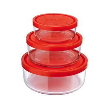 Bormioli Gelo Box 3-Piece Storage Glass Jar Set