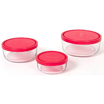 Bormioli Gelo Box 3-Piece Storage Glass Jar Set