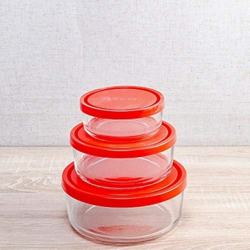 Bormioli Gelo Box 3-Piece Storage Glass Jar Set