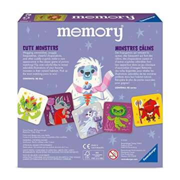 Ravensburger Cute Monsters Memory Game for Kids