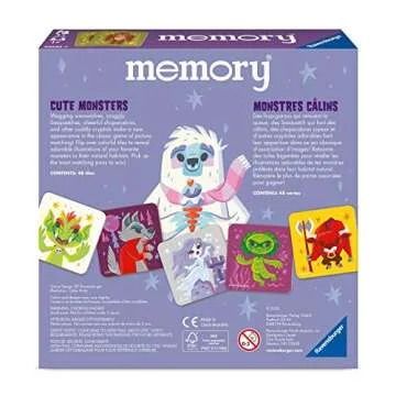 Ravensburger Cute Monsters Memory Game for Kids