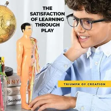 Rovox Human Anatomy for Kids Removable Skeleton Model and Torso Human Body for Kids STEM Toys Science Kit Full Body Anatomy Sets for Kids and Teens - 30 Piece Full Anatomy Toy Set - 11 Inches Tall