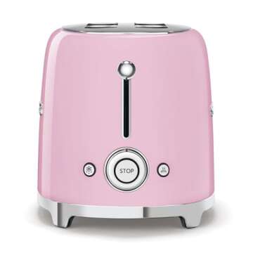 Smeg 50's Retro 4 - slice toaster (Pink)