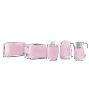 Smeg 50's Retro 4 - slice toaster (Pink)