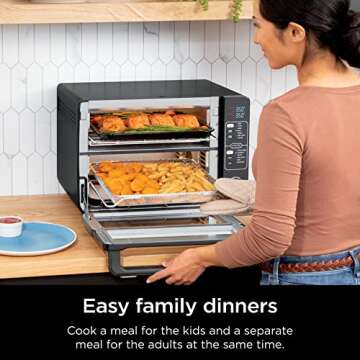 Ninja Toaster Oven Double Oven with FlexDoor 13-in-1