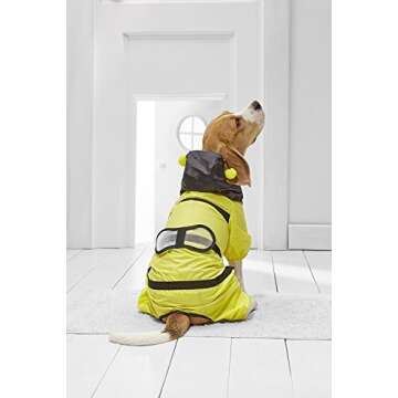 Medium Dog Bee Raincoat for Beagle Cocker Spaniel Dachshund
