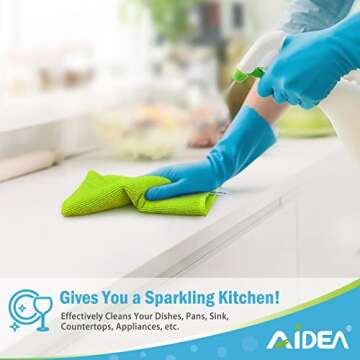 AIDEA Microfiber Cleaning Cloths - Premium Soft Cleaning Rags