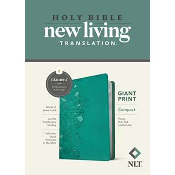 NLT Compact Giant Print Bible with Filament Technology