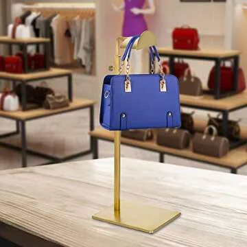 JUXYES Adjustable Handbag Display Stand Rack, 2 Pack