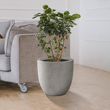 Kante Round Concrete Planter for Indoor & Outdoor Use