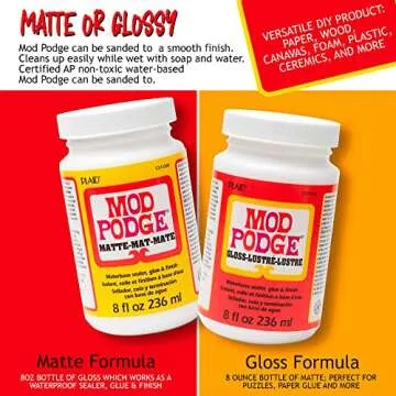 Mod Podge 8oz Bundle: Gloss & Matte Art Sealer