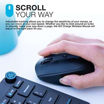 JLab GO Charge Wireless Mouse with Multi-Device Connectivity