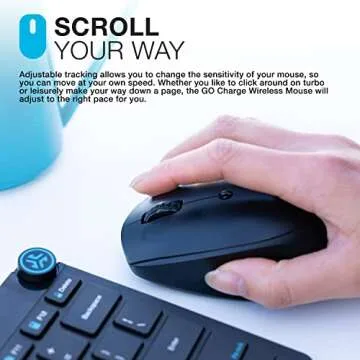 JLab GO Charge Wireless Mouse with Multi-Device Connectivity