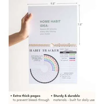 Lamare Premium Habit Tracker Calendar - Inspirational Habit Journal with Spiral Binding - Daily Habit Tracker Journal and Goal Board, Motivational Goals Journal, Productivity Tool and Workout Calendar
