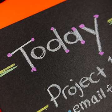 BAZIC Colored (12 Pcs) + White (12 Pcs) Chalk + Premium Chalkboard Eraser Bundle, Non-Toxic Kids Art Office Classroom Store Home, 1-Pack