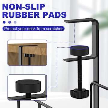 Under Desk Cable Management Tray, 15.7'' No Drill Steel Desk Cable Organizers, Wire Management Tray Cable Management Rack, Desk Cable Tray with Wire Organizer and Desk Cord Organizer